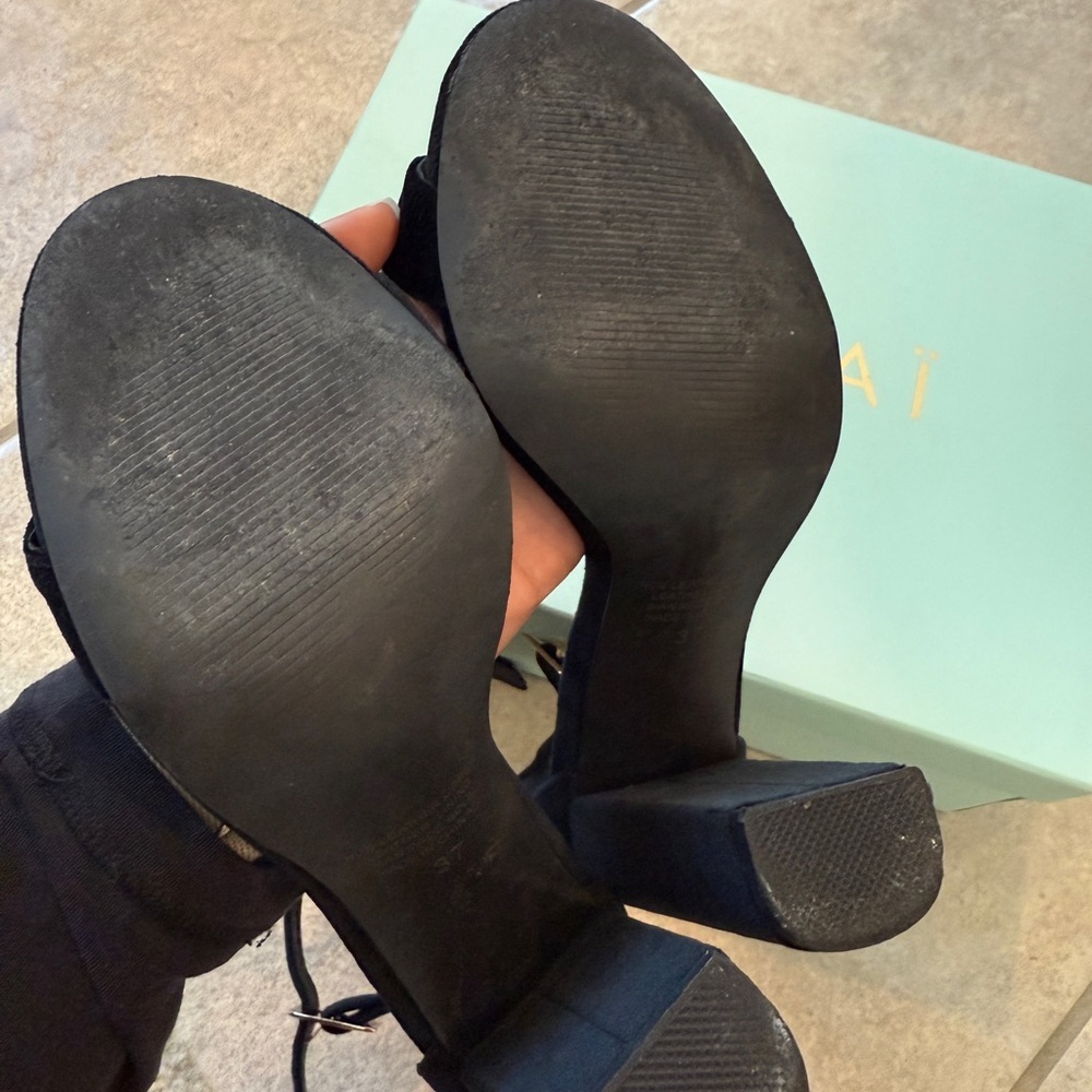 Kookai Black Suede Heels - Picture 2 of 4